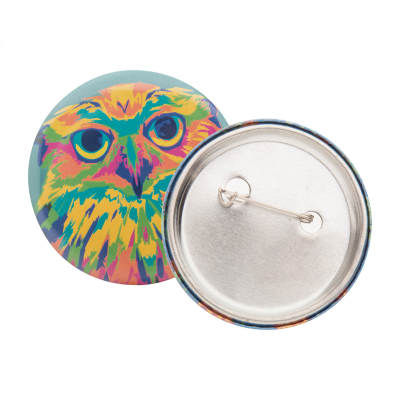 PIN BUTTON BADGE in White