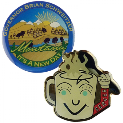 PRINTED STEEL BADGE (40MM)