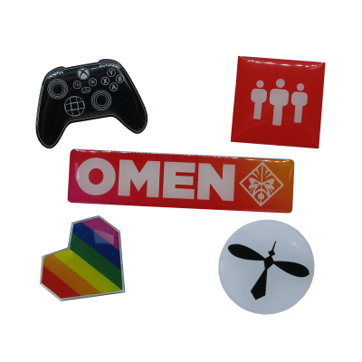 PRINTED with Epoxy Badges