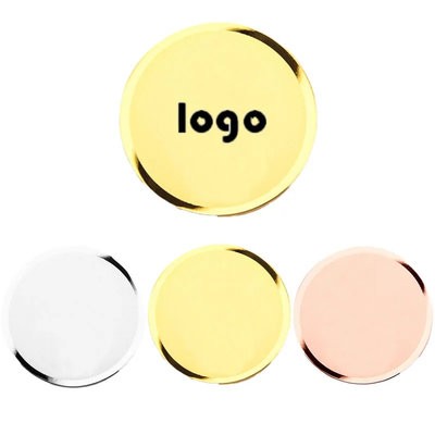 STAINLESS STEEL METAL NAME BADGES MADE ROUND