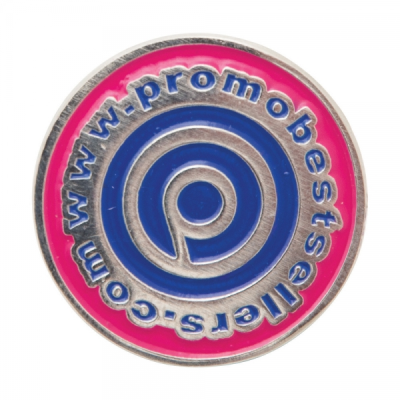 STAMPED IRON SOFT ENAMEL BADGE (30MM)