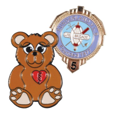 STEEL SOFT ENAMEL METAL LAPEL PIN BADGE