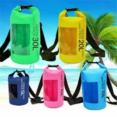 10L WATERPROOF DRY BAG with PVC Clear Transparent Window