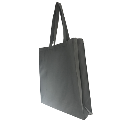10OZ DYED CANVAS SHOPPER TOTE BAG with Gusset