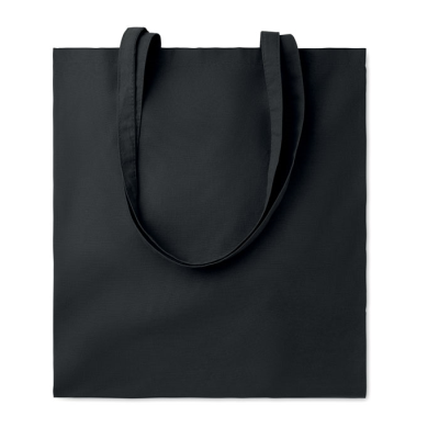 140GR & M² COTTON SHOPPER TOTE BAG in Black
