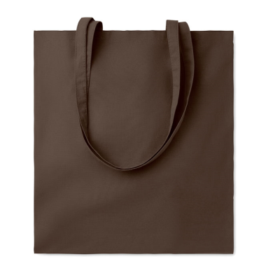 140GR & M² COTTON SHOPPER TOTE BAG in Brown