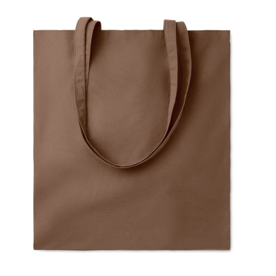 140GR & M² COTTON SHOPPER TOTE BAG in Brown