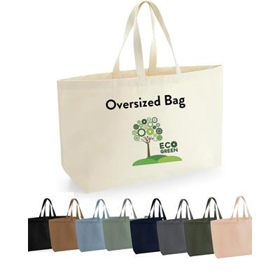14OZ BIODEGRADABLE 100% COTTON OVERSIZED SUSTAINABLE CANVAS BAG