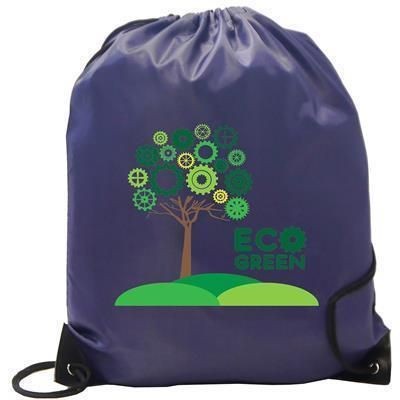 210D CHILDRENS RECYCALBLE BURTON POLYESTER GYMSACK DRAWSTRING BAG