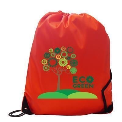 210D CHILDRENS RECYCLABLE BURTON POLYESTER GYMSACK DRAWSTRING BAG