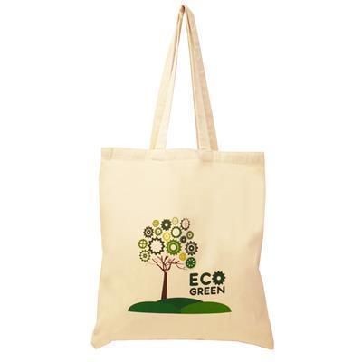 5OZ ALTERNATIVE SUSTAINABLE COTTON SHOPPER TOTE BAG with Long Handles