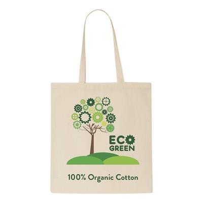 5OZ NATURAL ORGANIC COTTON SHOPPER TOTE BAG