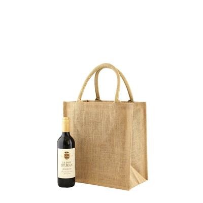 6-BOTTLE ECO JUTE WINE BAG STURDY AND SIMPLE GIFT BAG