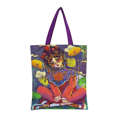 6 OZ SUBLIMATED POLY CANVAS CONVENTION TOTE BAG (14 INCH X 16 INCH)