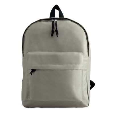 600D POLYESTER BACKPACK RUCKSACK in Grey