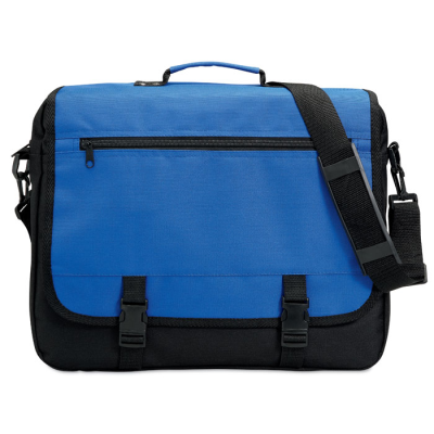600D POLYESTER DOCUMENT BAG in Blue