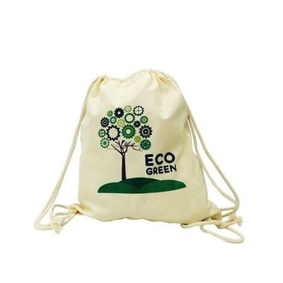 6OZ COTTON DRAWSTRING POUCH in Natural