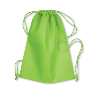 80G NONWOVEN DRAWSTRING BAG in Lime