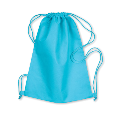 80G NONWOVEN DRAWSTRING BAG in Turquoise