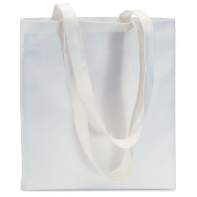 80GR & M² NONWOVEN SHOPPER TOTE BAG in White