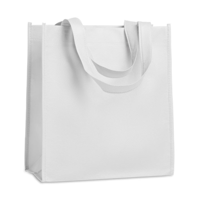 80GR & M² NONWOVEN SHOPPER TOTE BAG in White