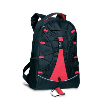 ADVENTURE BACKPACK RUCKSACK in Red - PROMOTIONAL CORPORATE GIFT