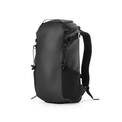 ALASCA HIKING BACKPACK RUCKSACK with Waterproof Coating in Black