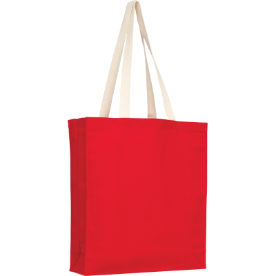 AYLESHAM ECO 8OZ COTTON CANVAS SHOPPER TOTE in Red
