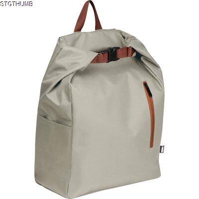 BACKPACK RUCKSACK in Natural Colours in Beige  - PROMOTIONAL CORPORATE GIFT