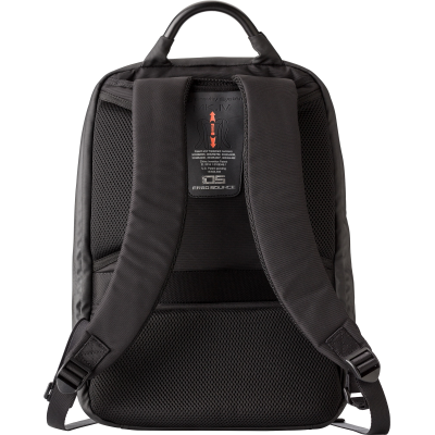 BACKPACK RUCKSACK with Laptop Pocket & USB Port in Black - PROMOTIONAL CORPORATE GIFT