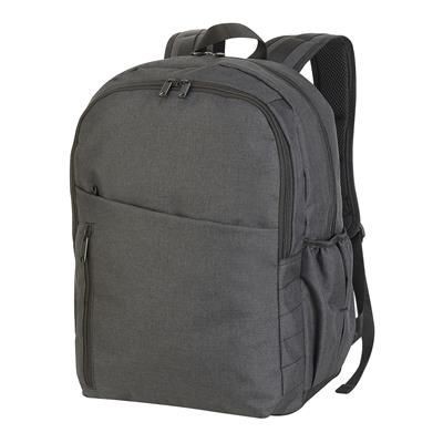 BIRMINGHAM CAPACITY 30L BACKPACK RUCKSACK in Black Mélange - PROMOTIONAL CORPORATE GIFT