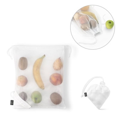 BOLZANO FOLDING BAG MADE OF MESH AND 190T RECYCLED POLYESTER