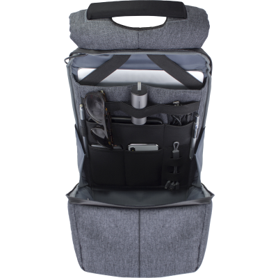 BRANDCHARGER ANTI-THEFT RPET BACKPACK RUCKSACK in Grey