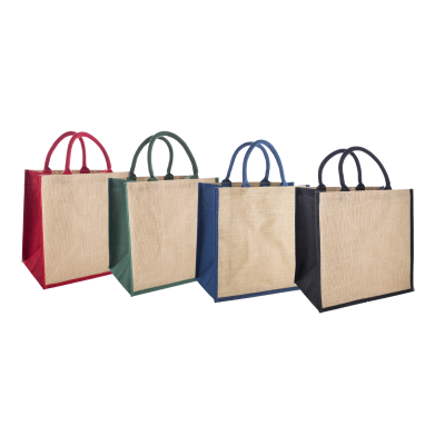 BRECON JUTE ECO FRIENDLY REUSABLE BAG SHOPPER TOTE BAG - PROMOTIONAL CORPORATE GIFT