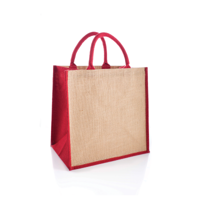 BRECON JUTE REUSABLE ECO BAG with Wipe Clean Interior