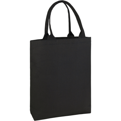BUCKLAND ECO 10OZ COTTON CANVAS SHOPPER TOTE in Black