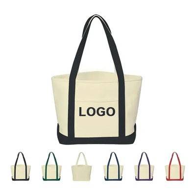 CANVAS TOTE BAG BULK with Outer Pocket