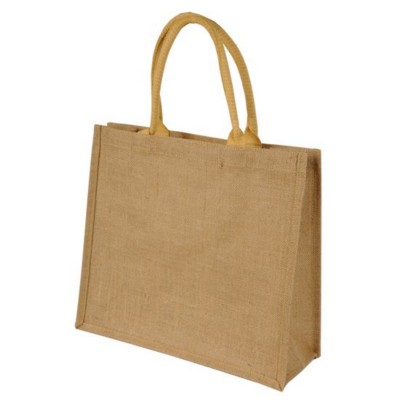 CHENNAI SHORT HANDLED NATURAL JUTE SHOPPER TOTE BAG
