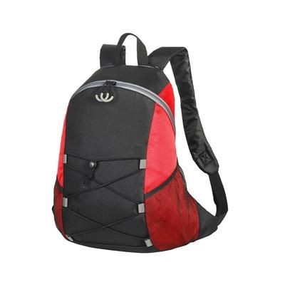 CHESTER BACKPACK RUCKSACK in Black & Red