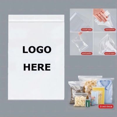 CLEAR TRANSPARENT ARTS PHOTOS PRINTS STORAGE POUCH ZIPPER SEAL LOCK BAG