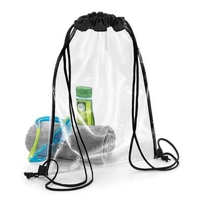 CLEAR TRANSPARENT TRANSPARENT DRAWSTRING BAG - PVC FREE