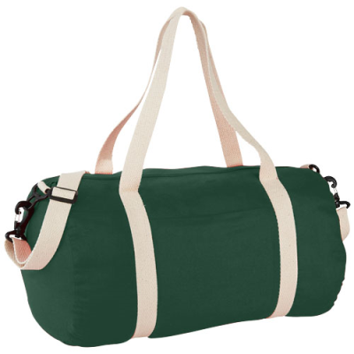 COCHICHUATE COTTON BARREL DUFFLE BAG 25L in Forest Green