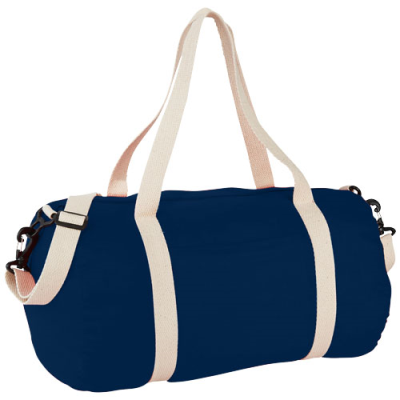 COCHICHUATE COTTON BARREL DUFFLE BAG 25L in Navy