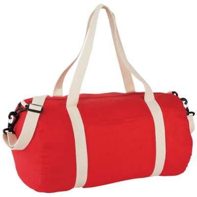 COCHICHUATE COTTON BARREL DUFFLE BAG 25L in Red