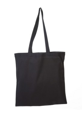 COLOUR 4OZ COTTON SHOPPER with Long Handles in Black