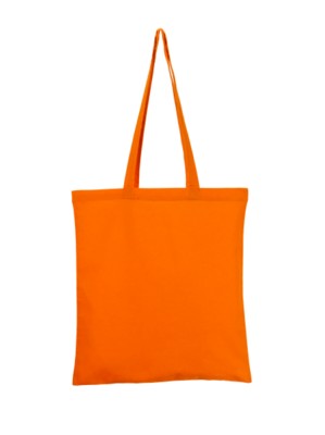 COLOUR 4OZ COTTON SHOPPER with Long Handles in Orange