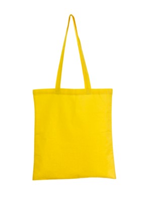 COLOUR 4OZ COTTON SHOPPER with Long Handles in Yellow