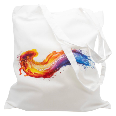 COTTON SHOPPER TOTE BAG - WHITE (UK STOCK)