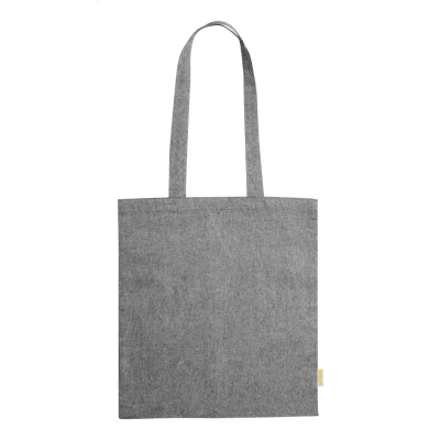 COTTON SHOPPER TOTE BAG in Ash Grey