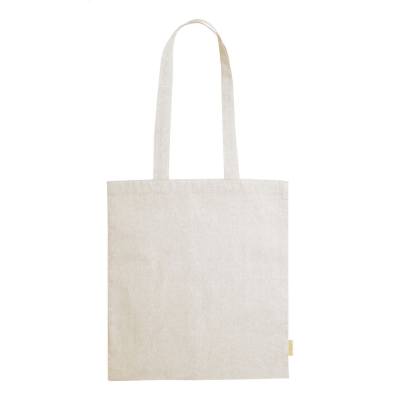COTTON SHOPPER TOTE BAG in Beige
